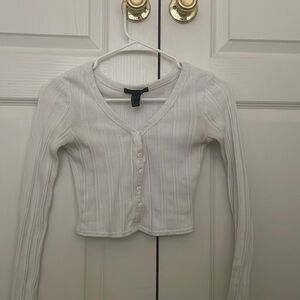 Forever 21 girls white button top